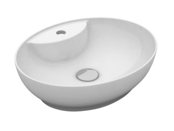 TREND - Countertop oval ceramic washbasin by Olympia Ceramica - view 2